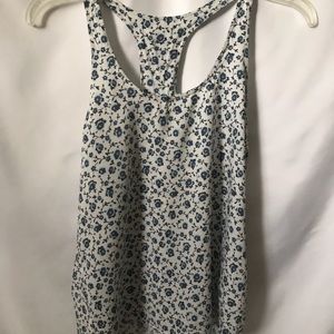 Racer back floral tank top